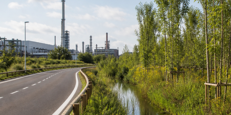 Umicore opent ‘Zilverbos’ groene buffer en nieuwe verbindingsweg op site Hoboken in België