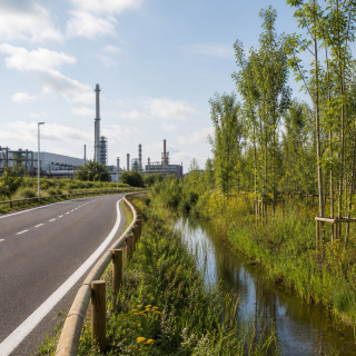 Umicore opent ‘Zilverbos’ groene buffer en nieuwe verbindingsweg op site Hoboken in België